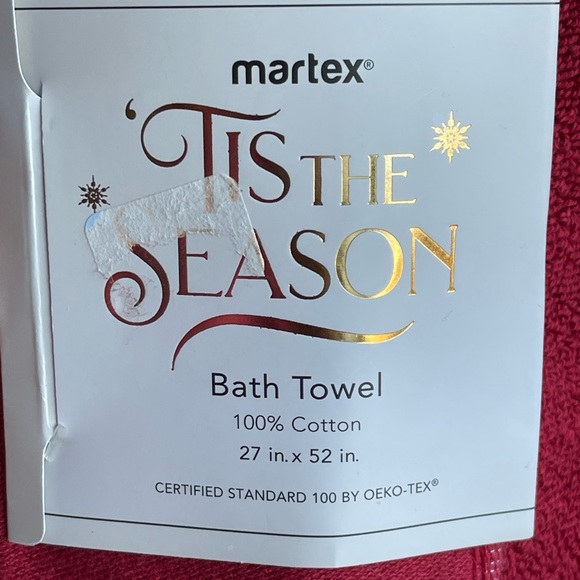 NWT - Very Elegant Set of 2 Holiday Bath Towels - Picture 4 of 5